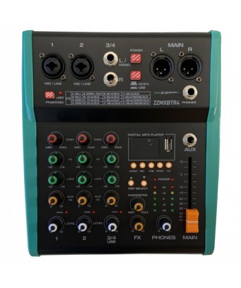 ZZIPP ZZMXBTR4, Mixer Audio...